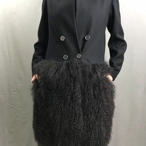 Antik Batik Fur black elegant coat